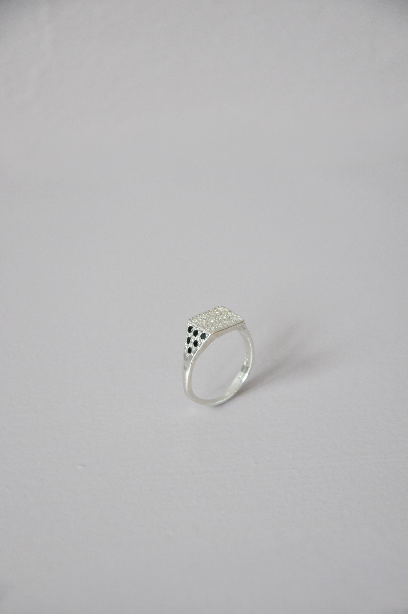 Disco Ring in Silver, Red, Black Multi