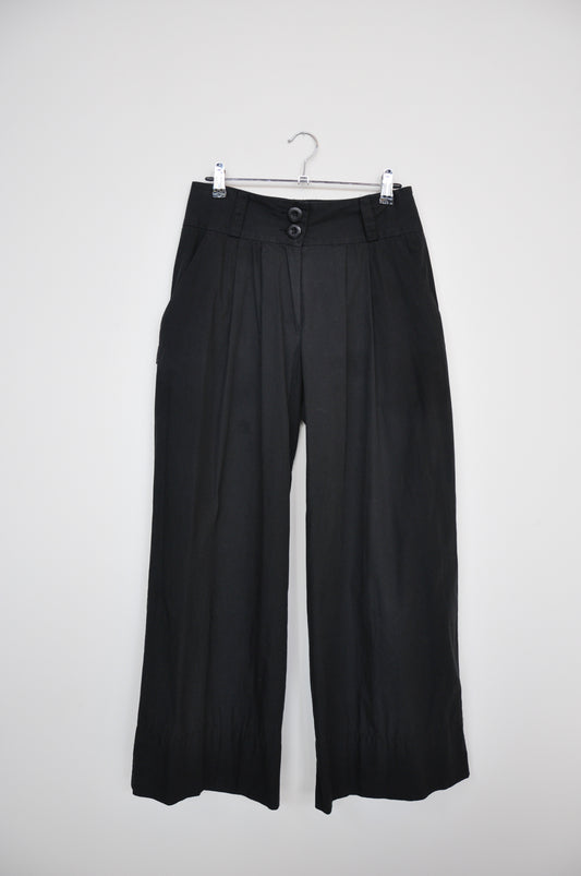 World Wide Leg Trousers - Black