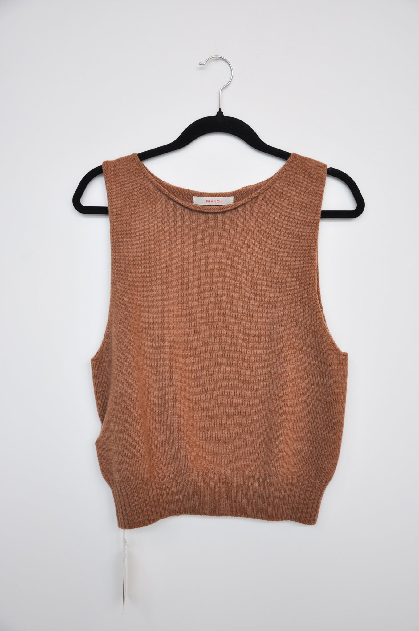 Francie Knit Vest - brown sugar