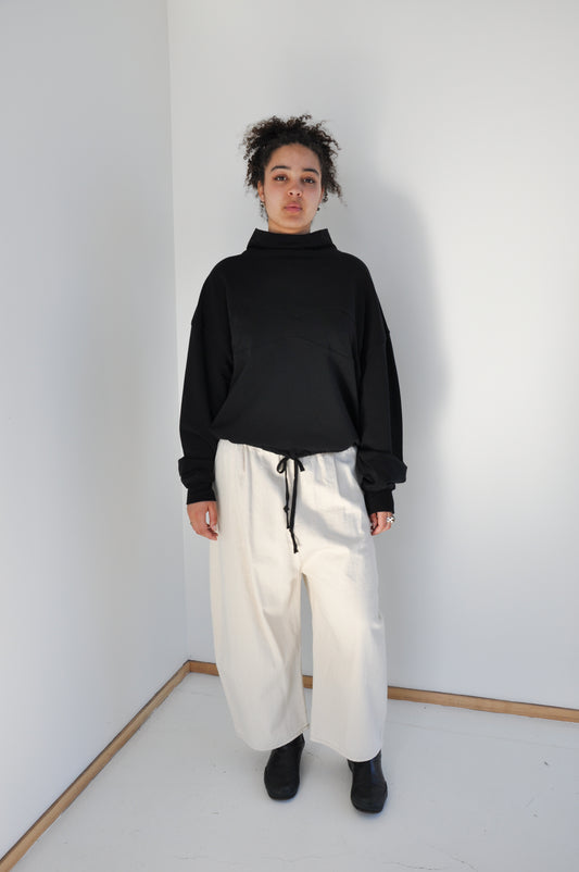 Kaguya Cropped in Natural Denim