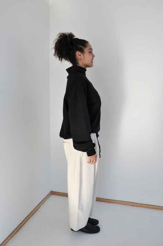 Kaguya Cropped in Natural Denim