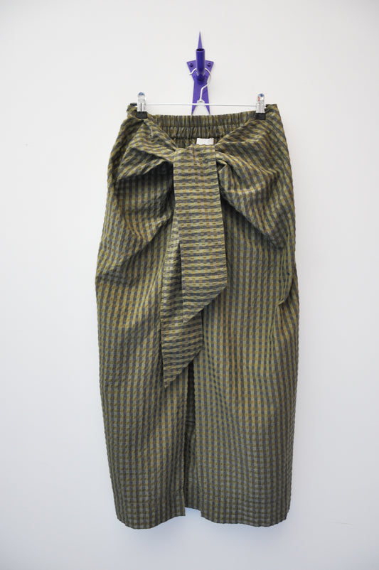 Ganni Skirt - green/ brown gingham