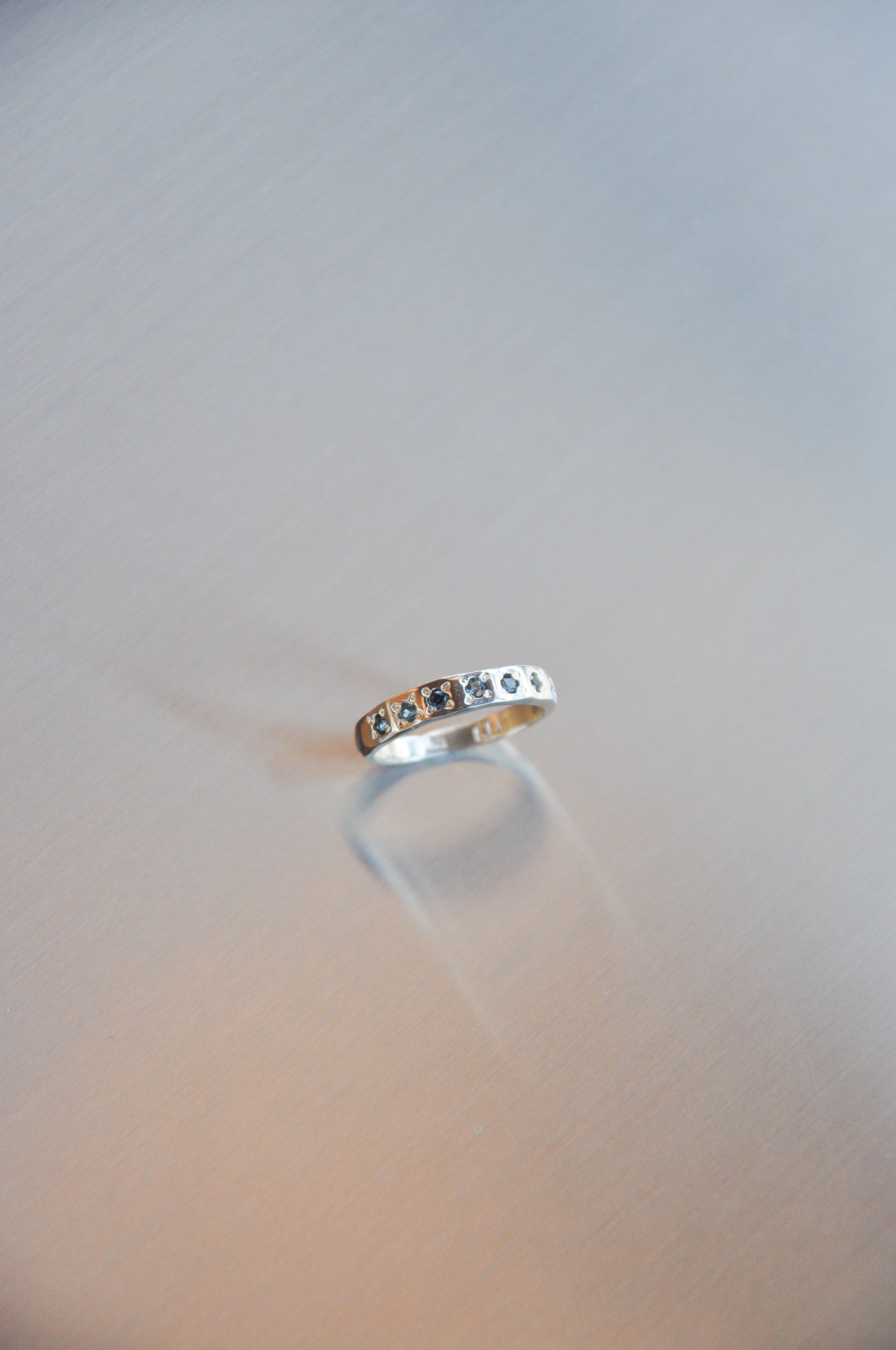 Sapphire Band in Silver