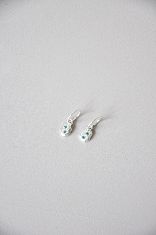 Speckled Earrings in Topaz