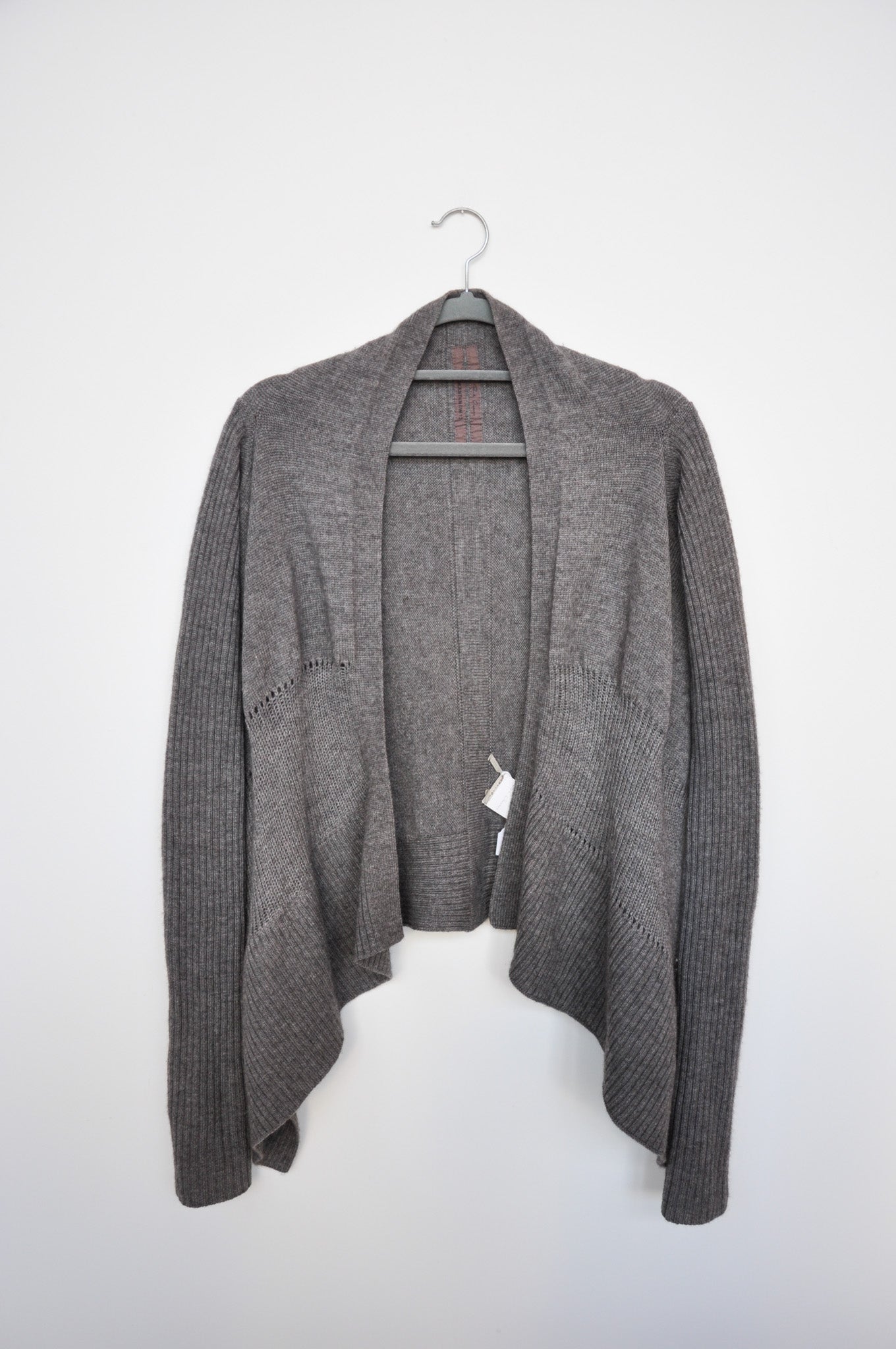 Rick Owens Drape Cardigan - Light Grey