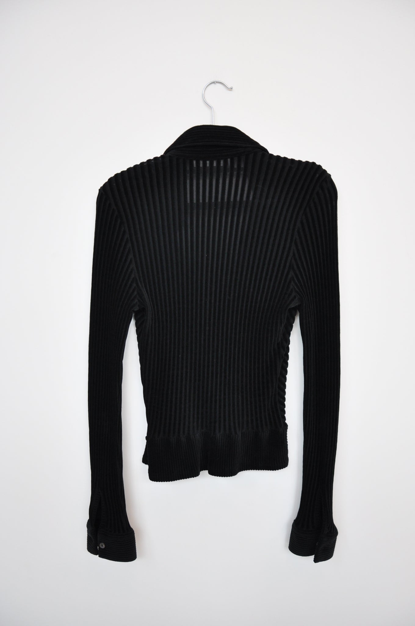 Rayure Wrap Top - Black Cord/ Sheer