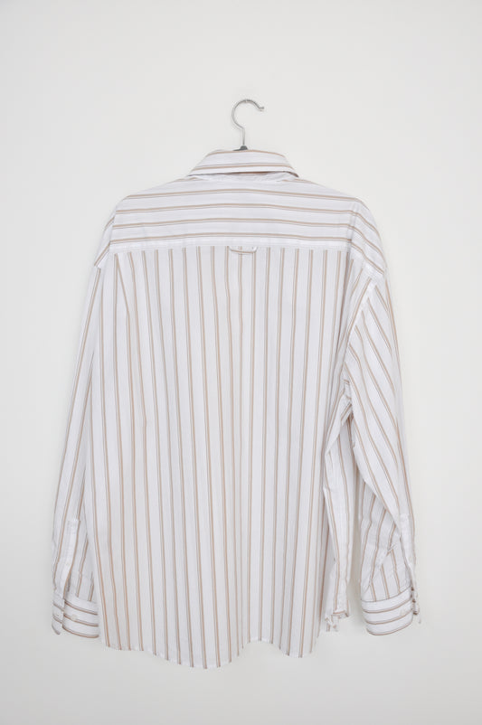 Filippa K Stripe Shirt  - white/brown