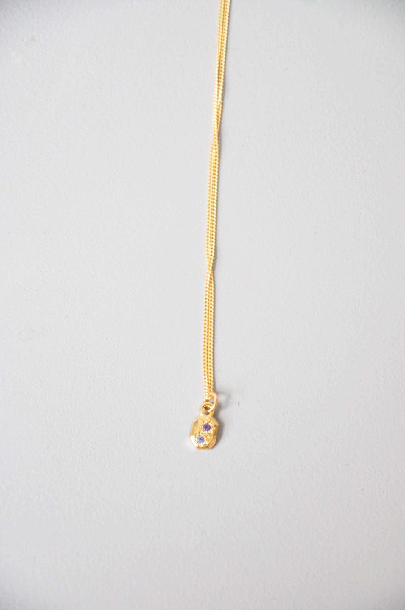 Speckled Necklace in Amethyst & Gold