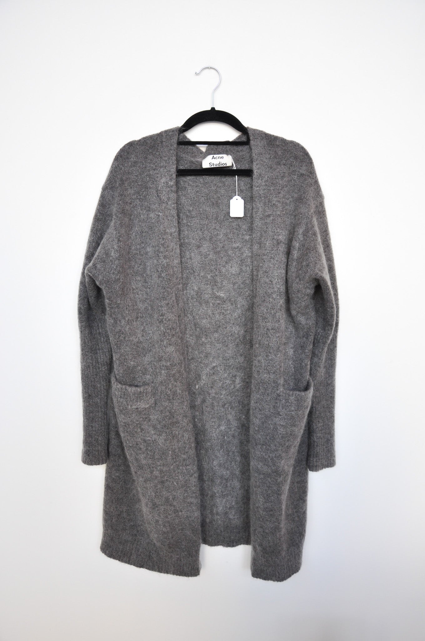 ACNE Studios Longline Cardigan - Grey Mohair