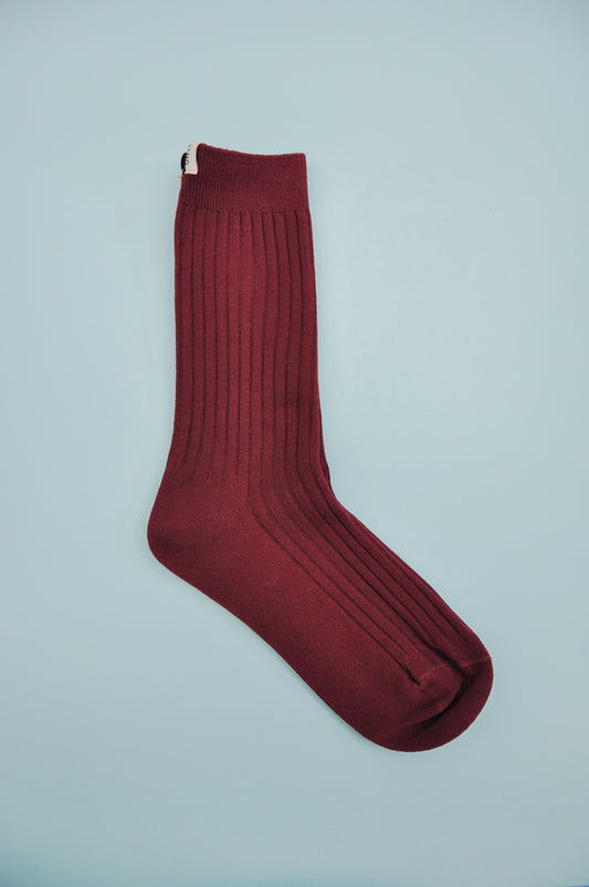 Everyday Sock in Maroon