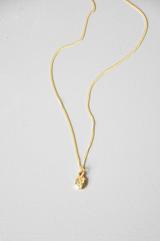 Speckled Necklace in Topaz & Gold