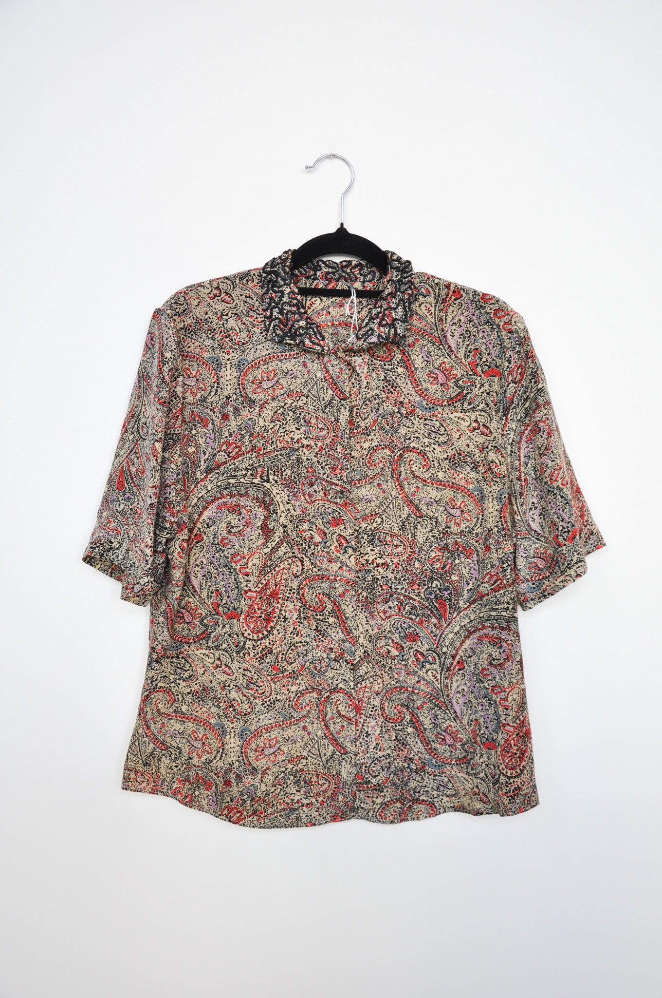 Zambesi Silk Shirt - Brown/Paisley