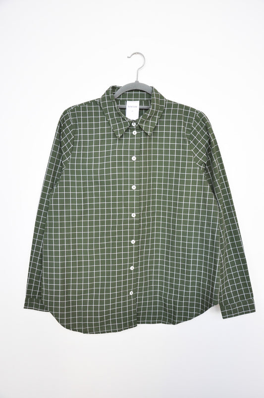Kowtow Daily Shirt - Forest Grid