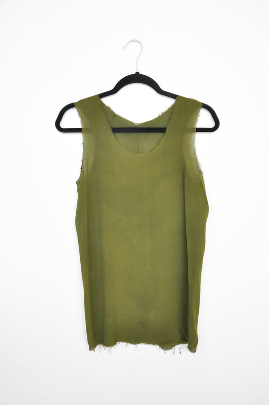 Zambesi Silk Tank Top - grass green