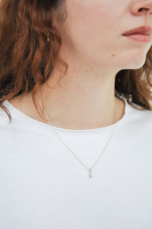 Teardrop Pendant in Silver