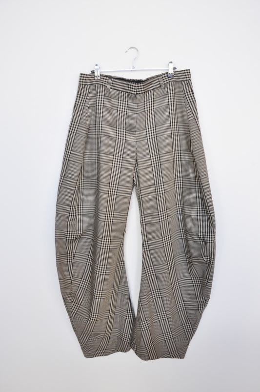 ACNE Studios Barrel Leg trousers - Brown Tartan