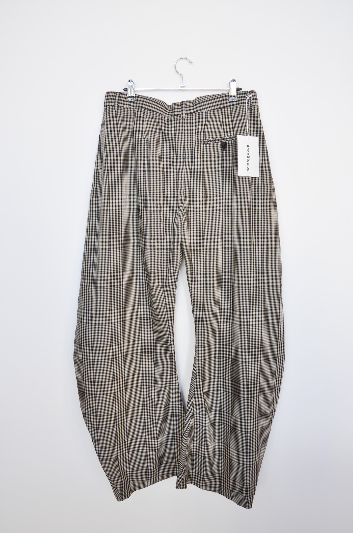 ACNE Studios Barrel Leg trousers - Brown Tartan