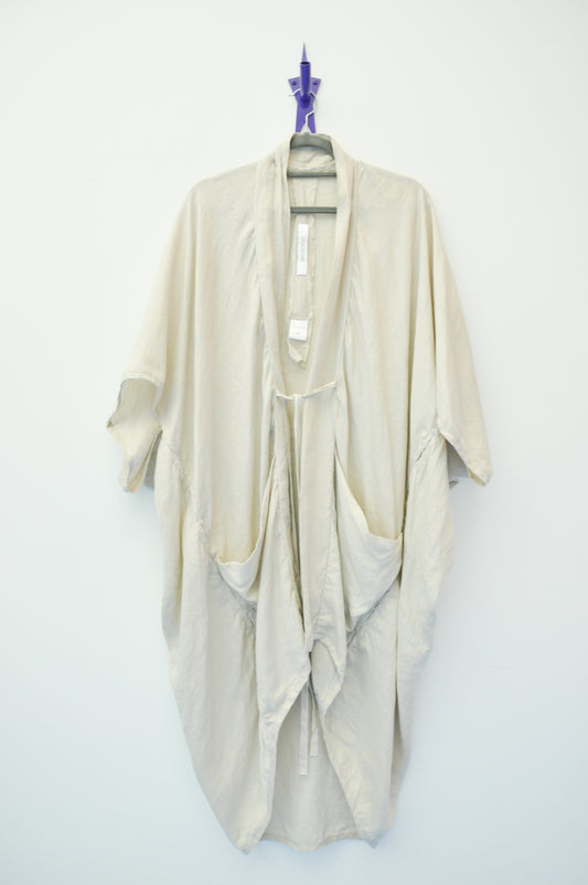 Lela Jacobs Linen Robe -  beige