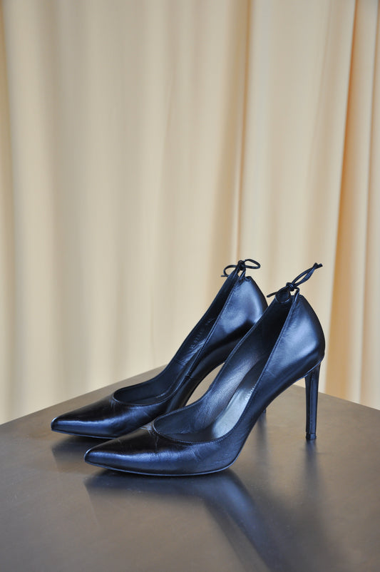 Stuart Weitzman Leather Stilettos - black