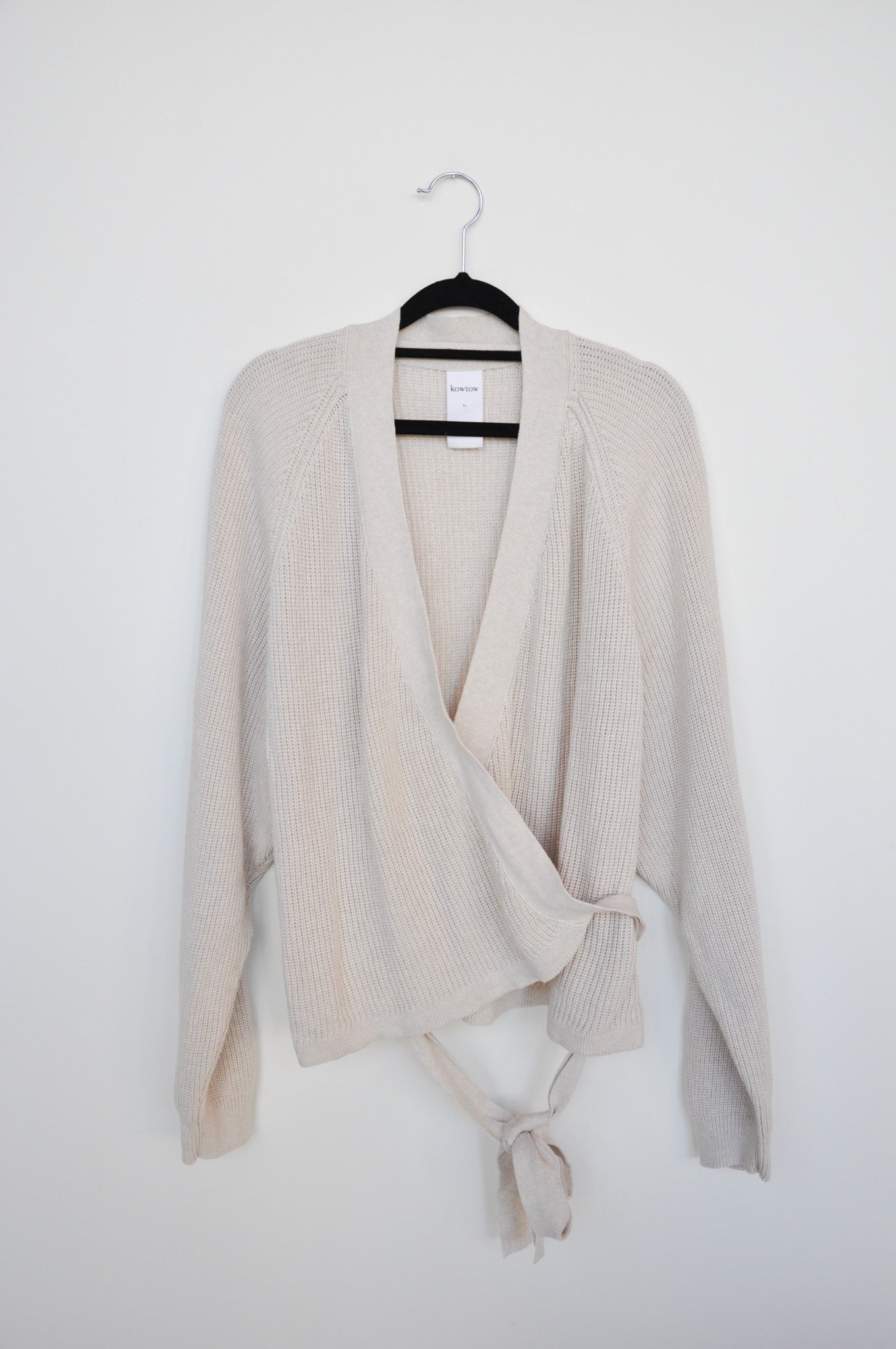 Kowtow Wrap Cardigan - Oatmeal