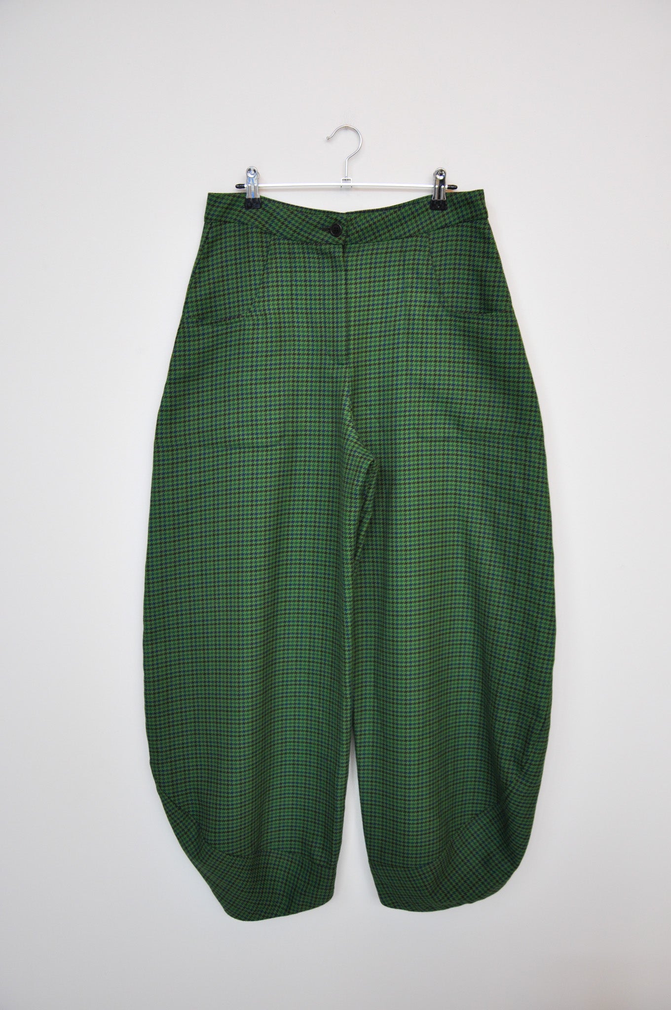 Henrik Vibskov Amaretti Pants - Green Houndstooth