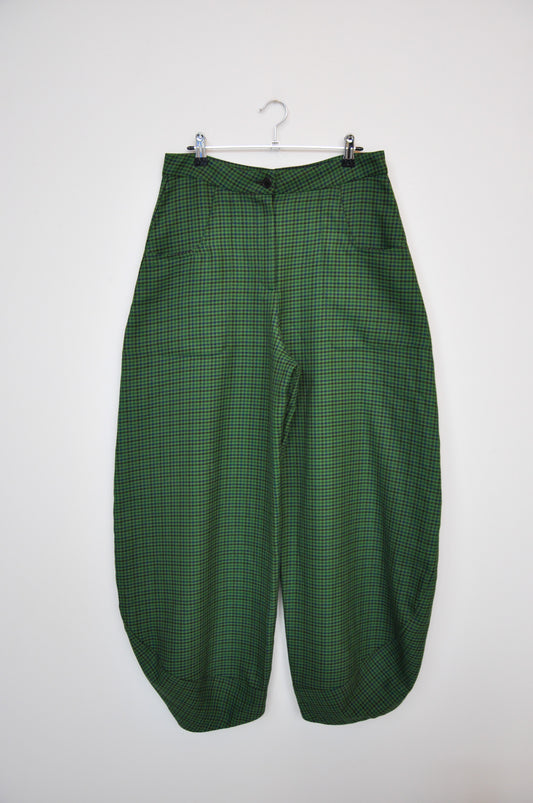 Henrik Vibskov Amaretti Pants - Green Houndstooth