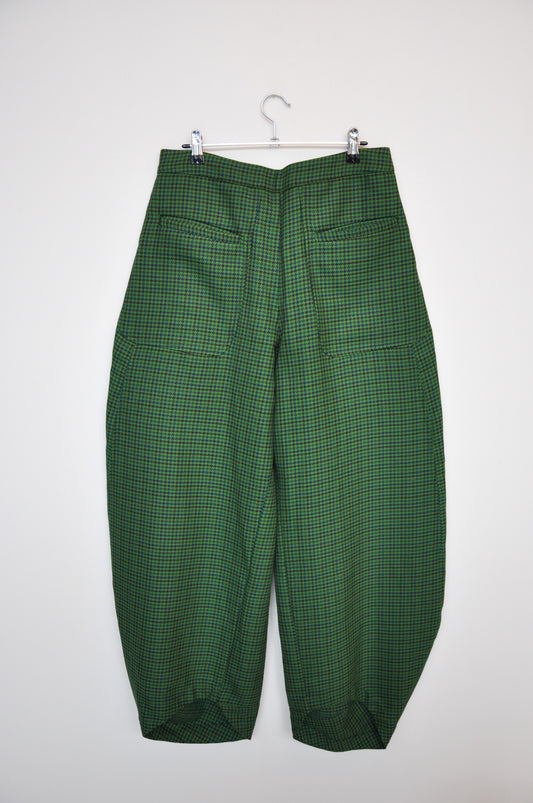 Henrik Vibskov Amaretti Pants - Green Houndstooth