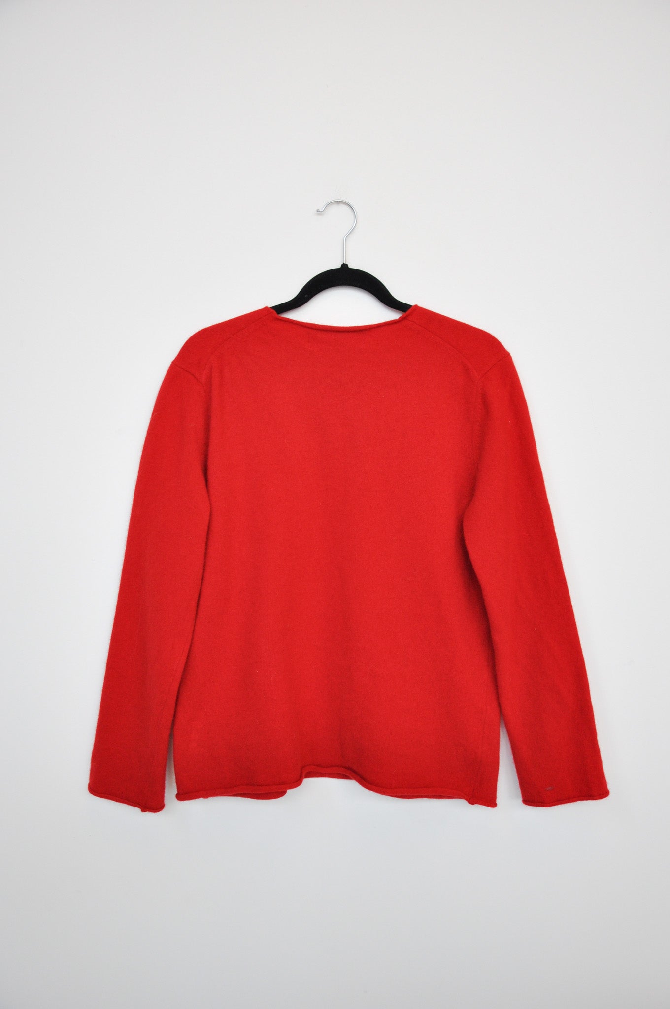 Comme Des Garcon Play Felt Jumper - Red