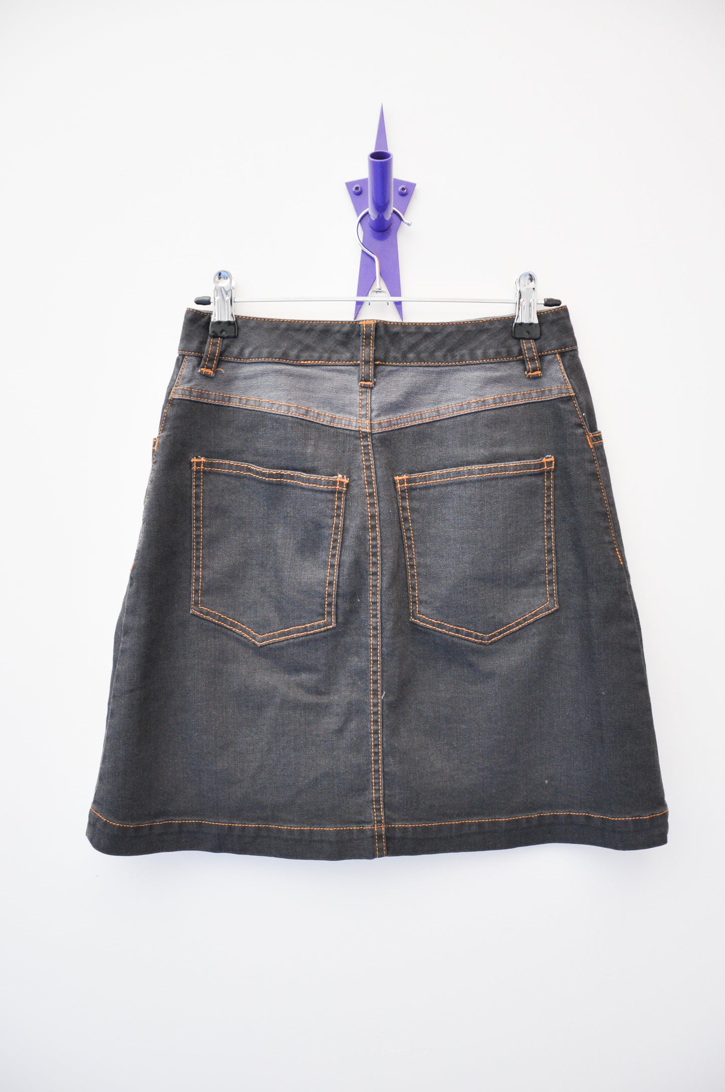 Eugénie Denim Skirt - black/grey