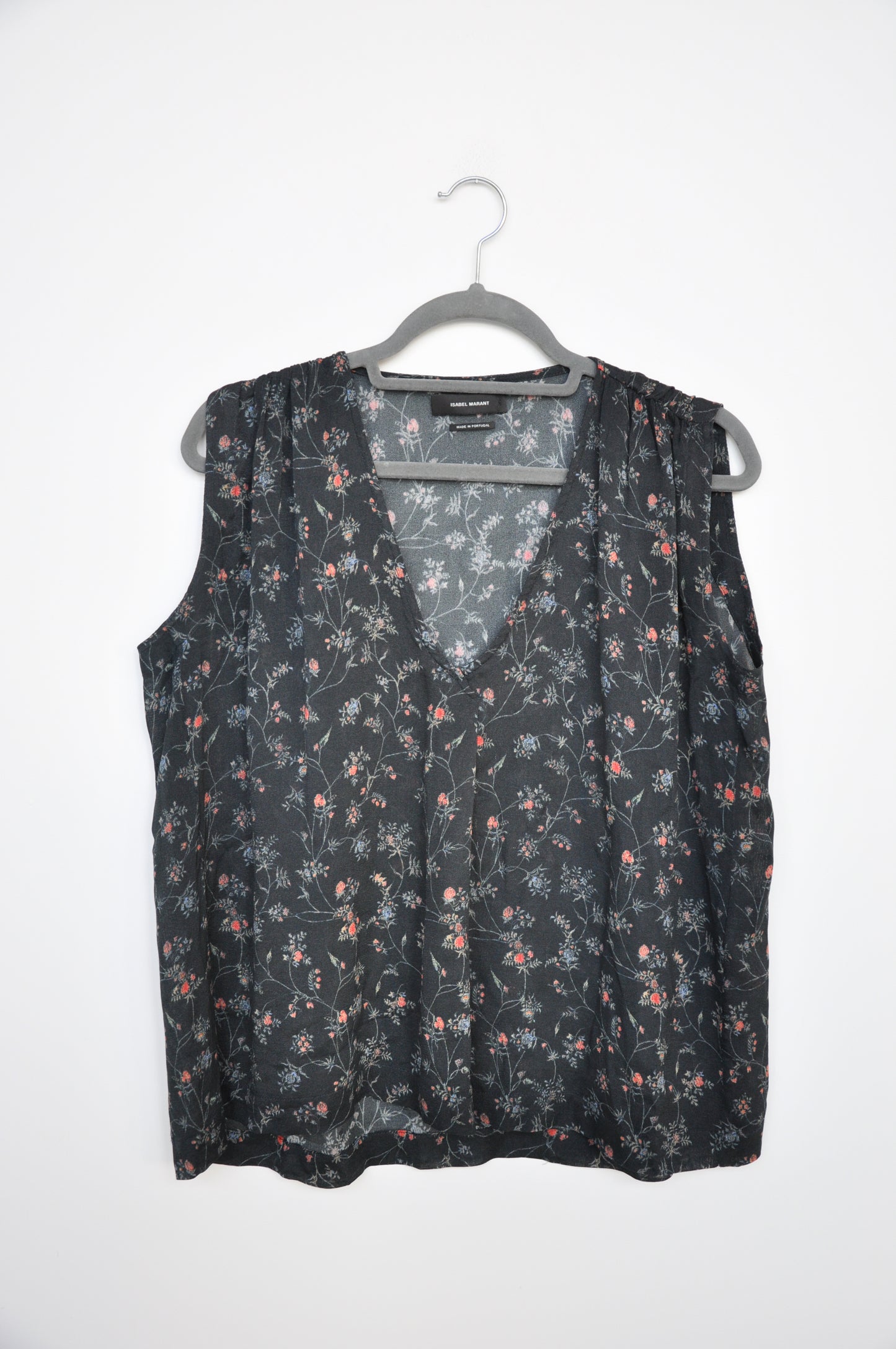 Isabel Marant Floral Top - black/pink/green
