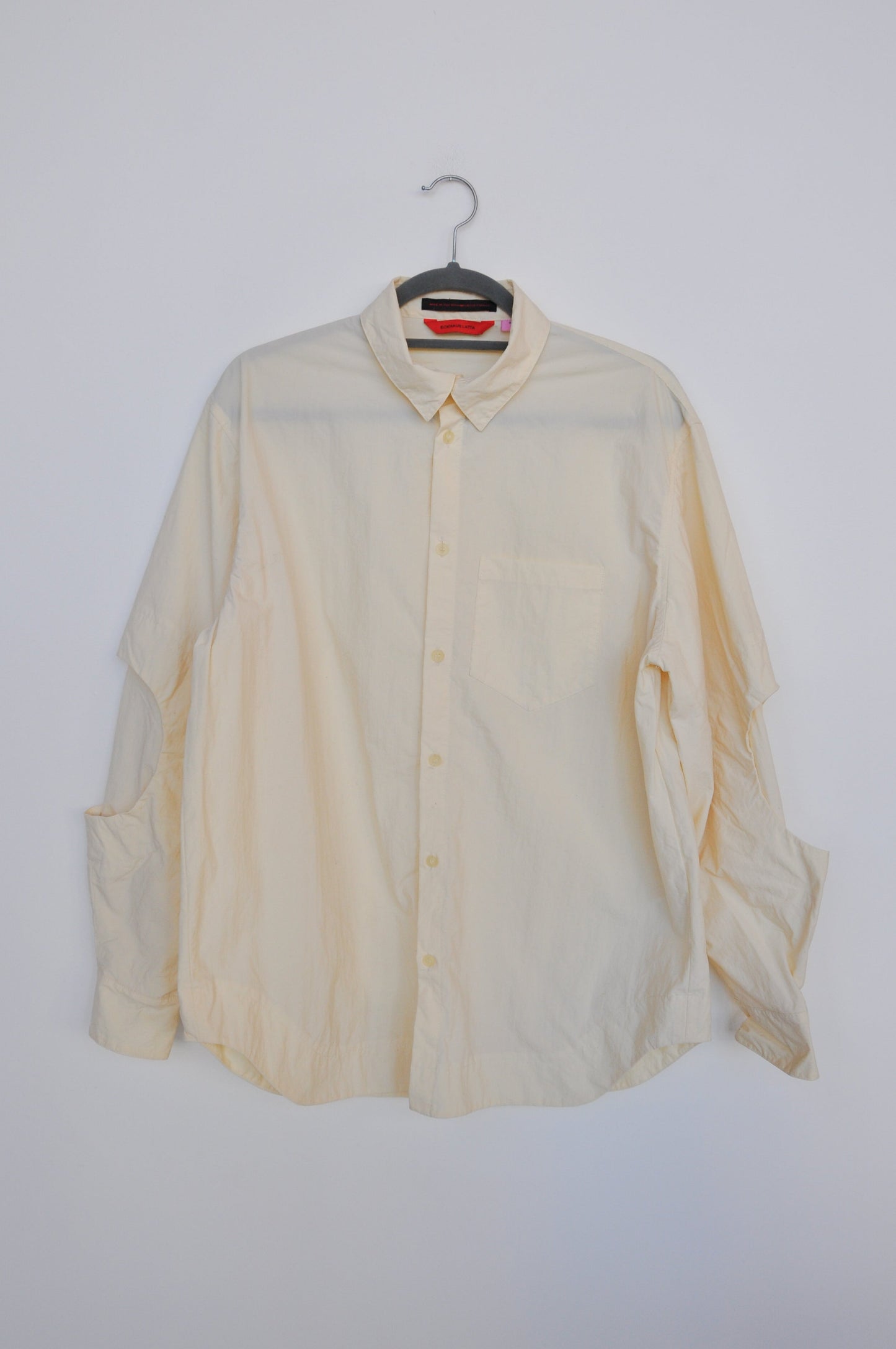 Eckhaus Latta Shirt - pale yellow