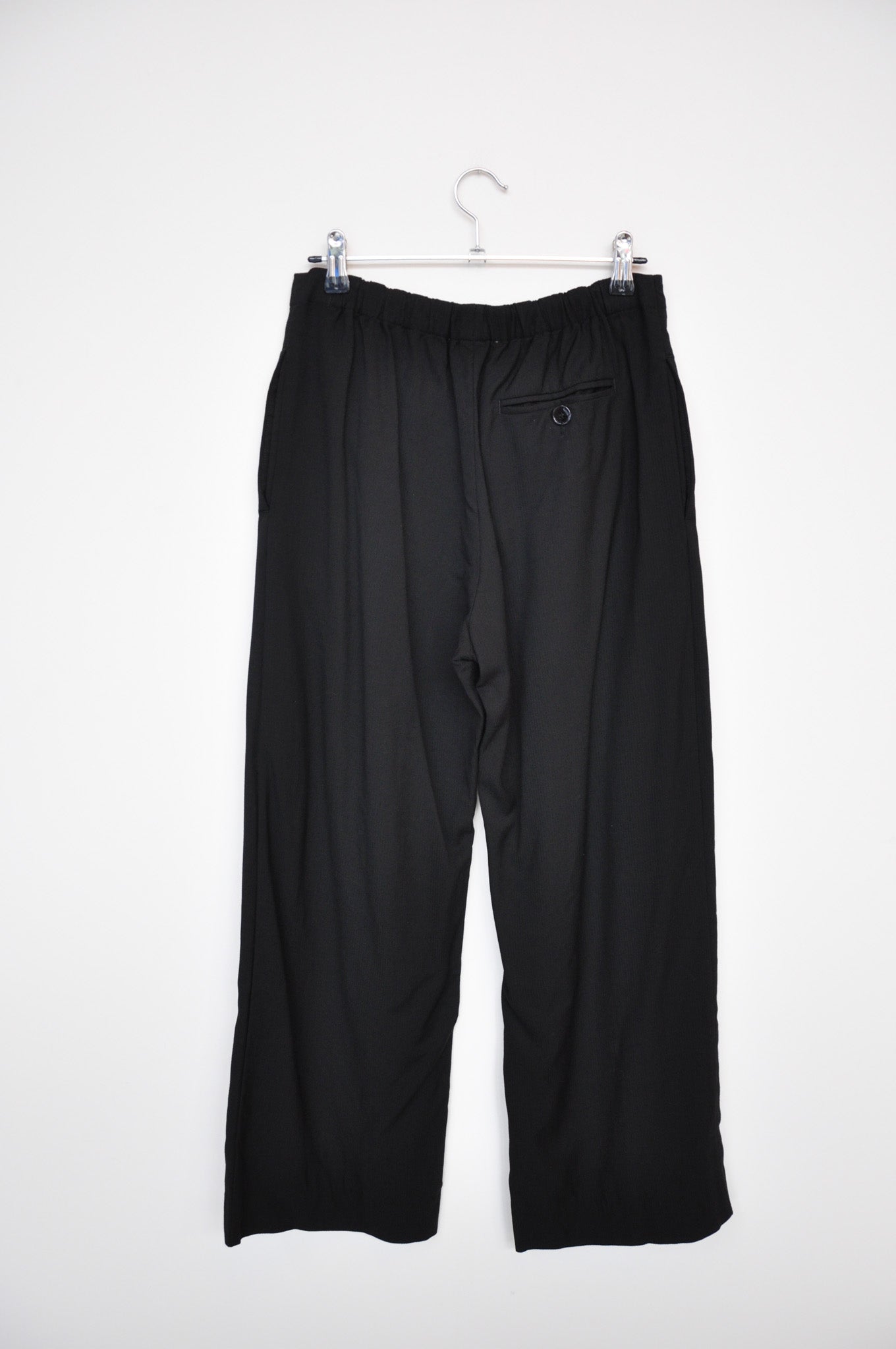 ACNE Studios Trousers - Black/Black Pinstripe