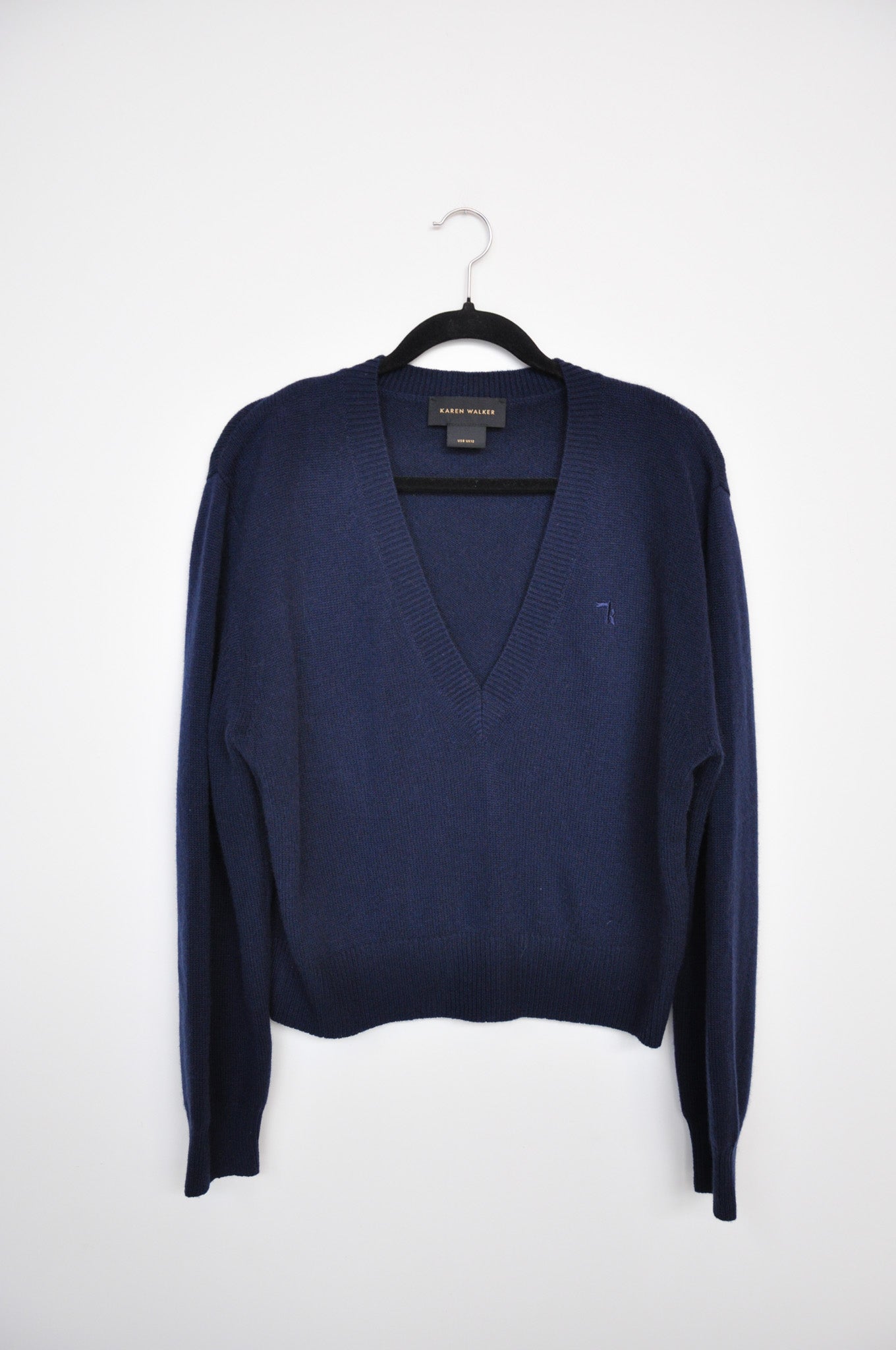 Karen Walker Merino/Cashmere Sweater - Navy