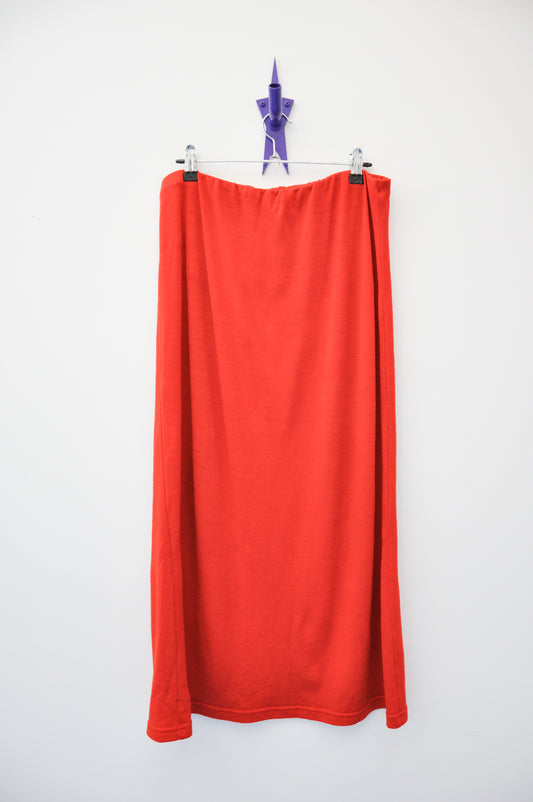 Permanent Vacation Wool Skirt - burnt orange