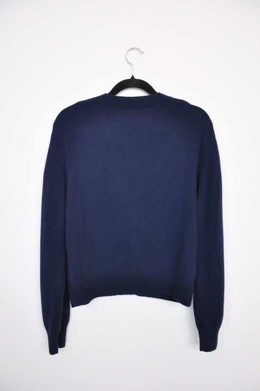 Karen Walker Merino/Cashmere Sweater - Navy