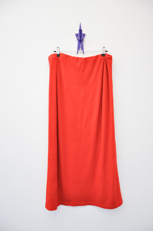 Permanent Vacation Wool Skirt - burnt orange