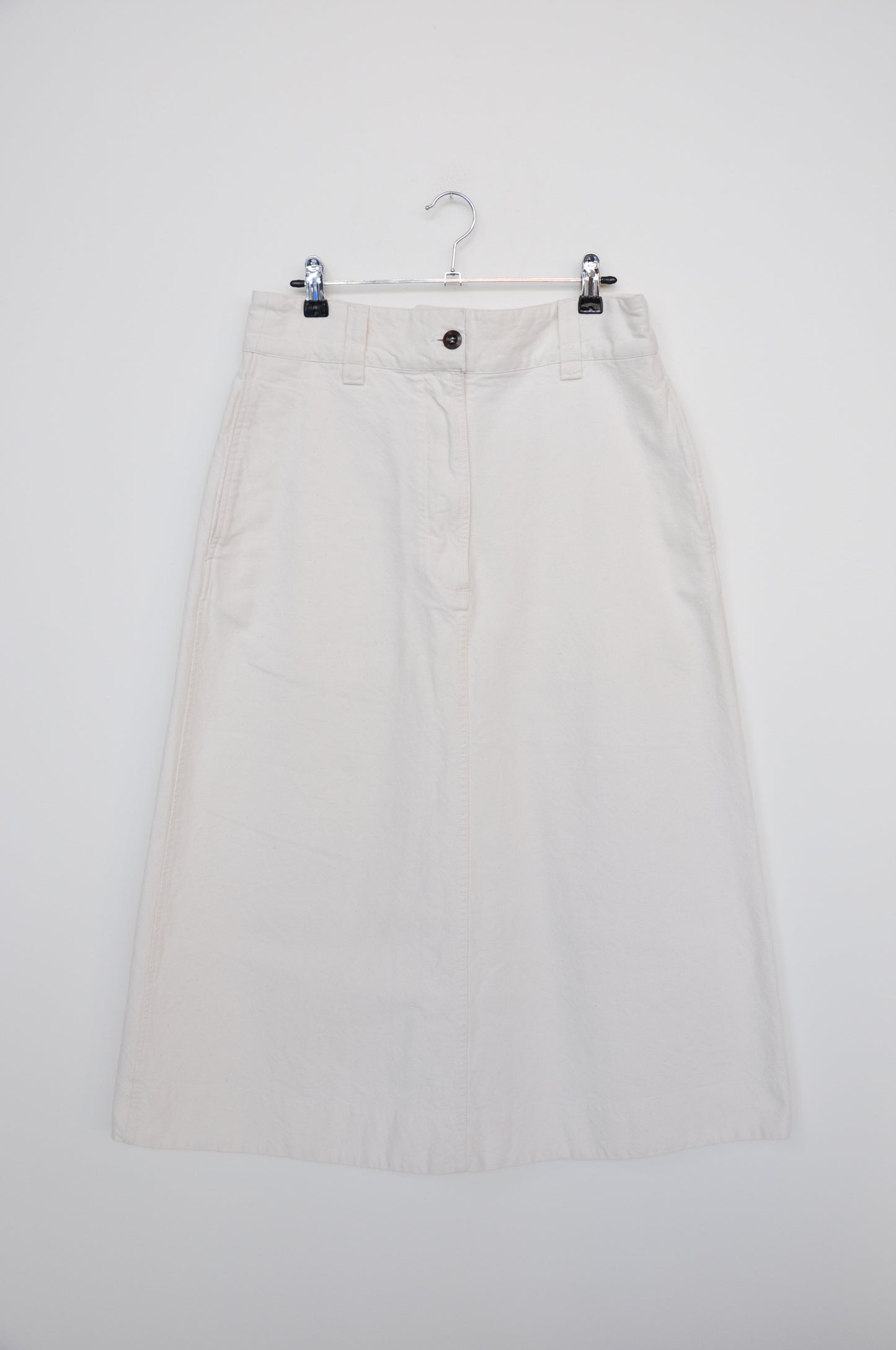 MHL Margaret Howell Denim Skirt - off white