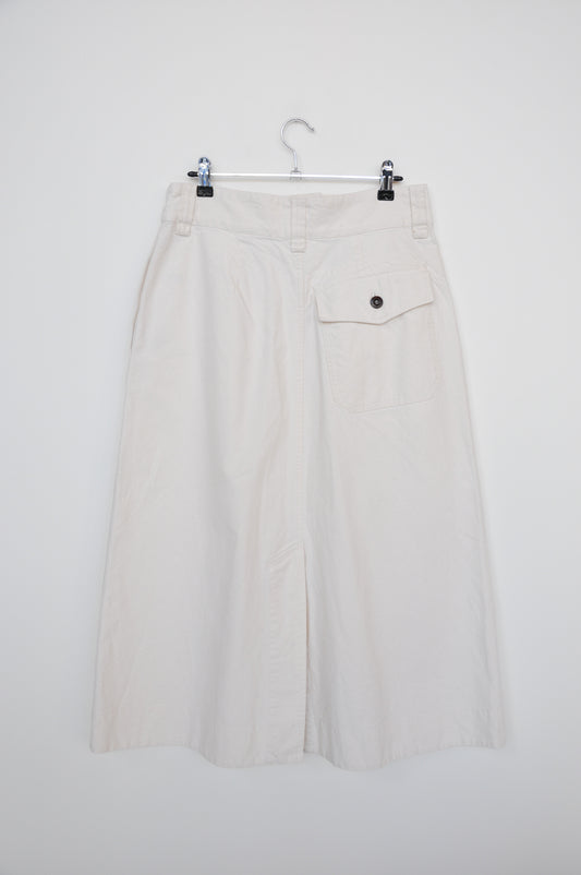 MHL Margaret Howell Denim Skirt - off white