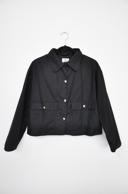 Millie Askew Oilskin Jacket - Black
