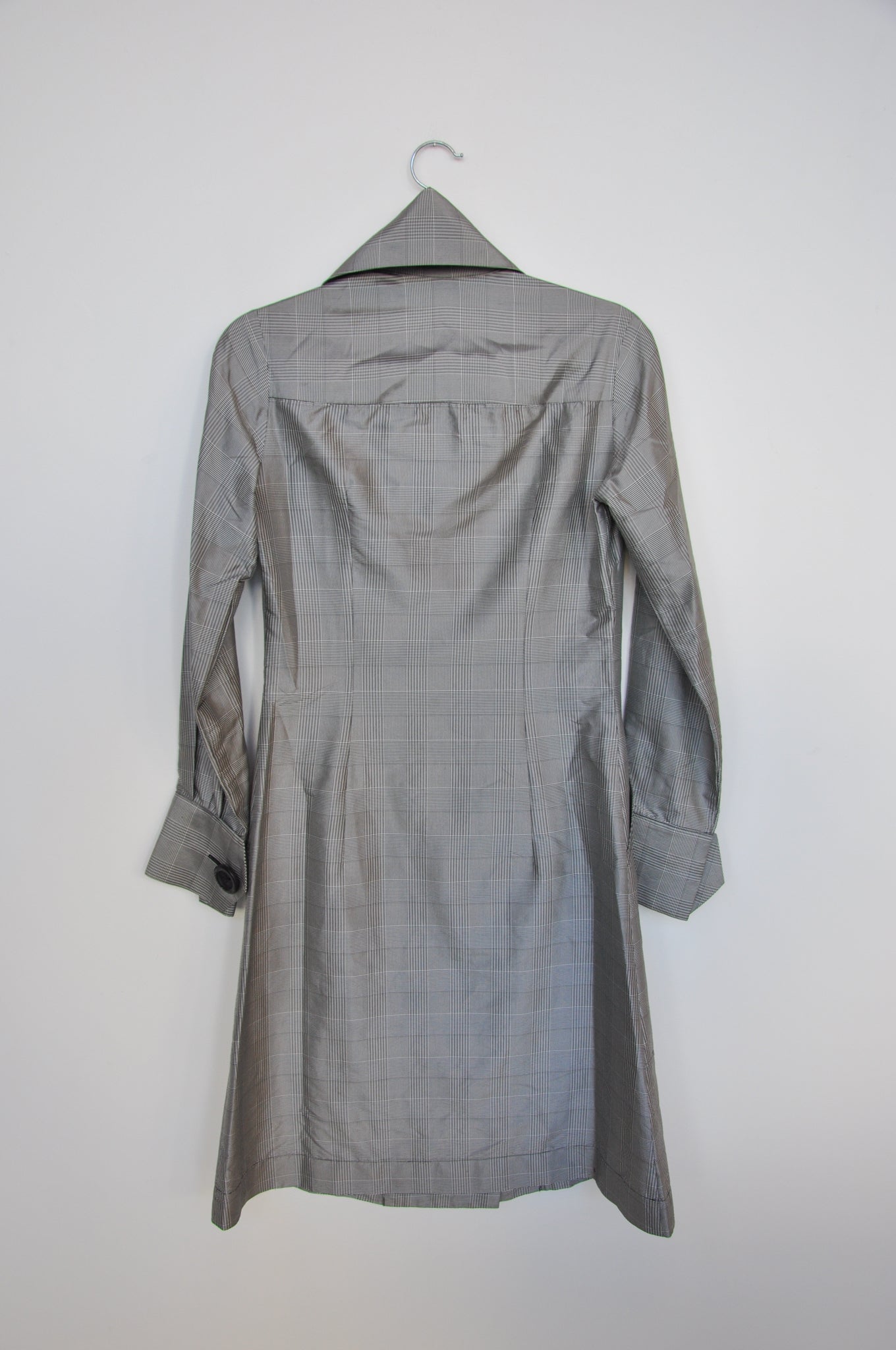 Miss Crabb Trench Coat - black/white
