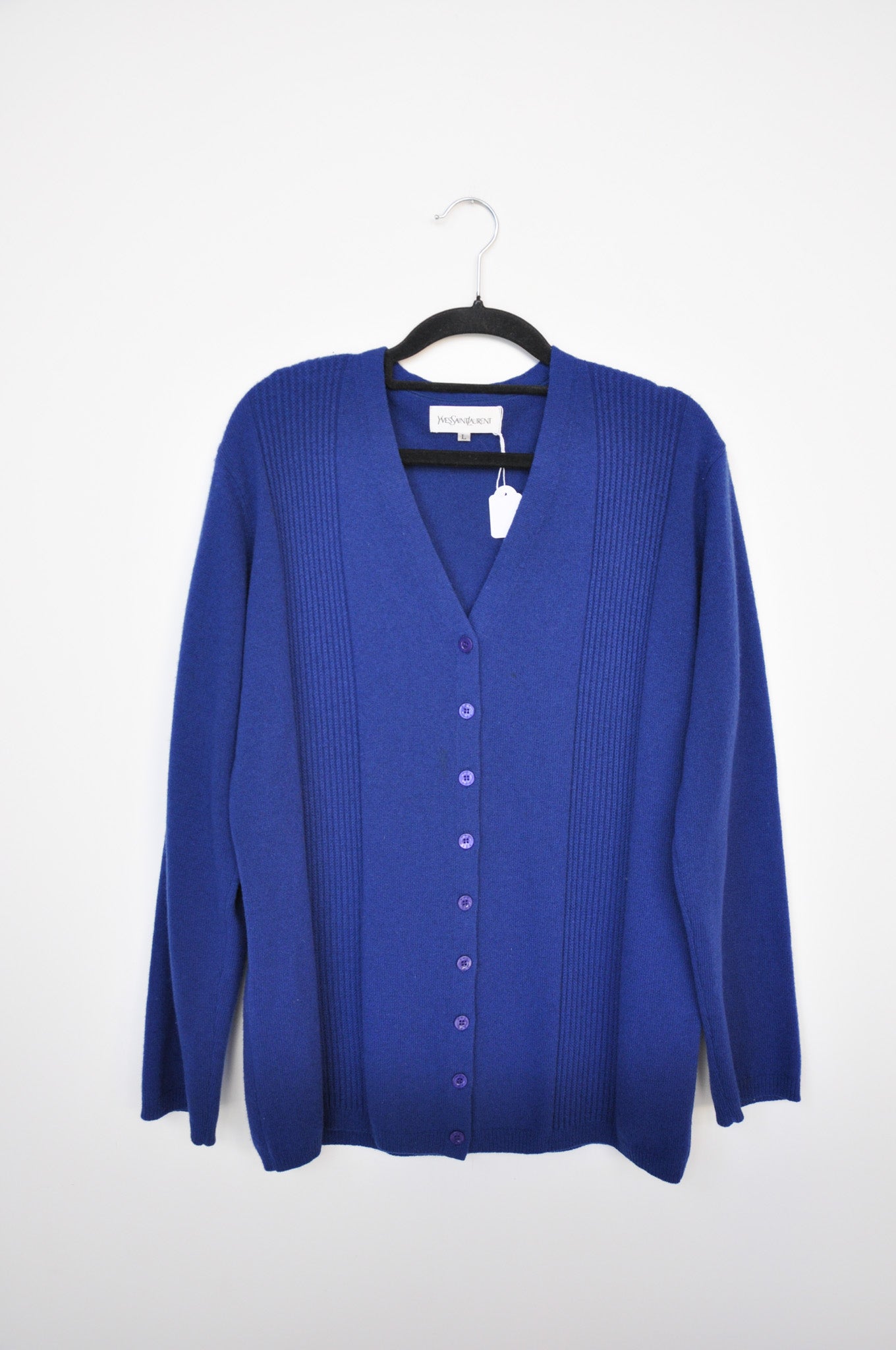 Yves Saint Laurent Cardigan - Colbalt Blue