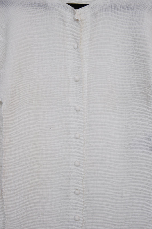 Issey Miyake Pleats Please Cardigan - White