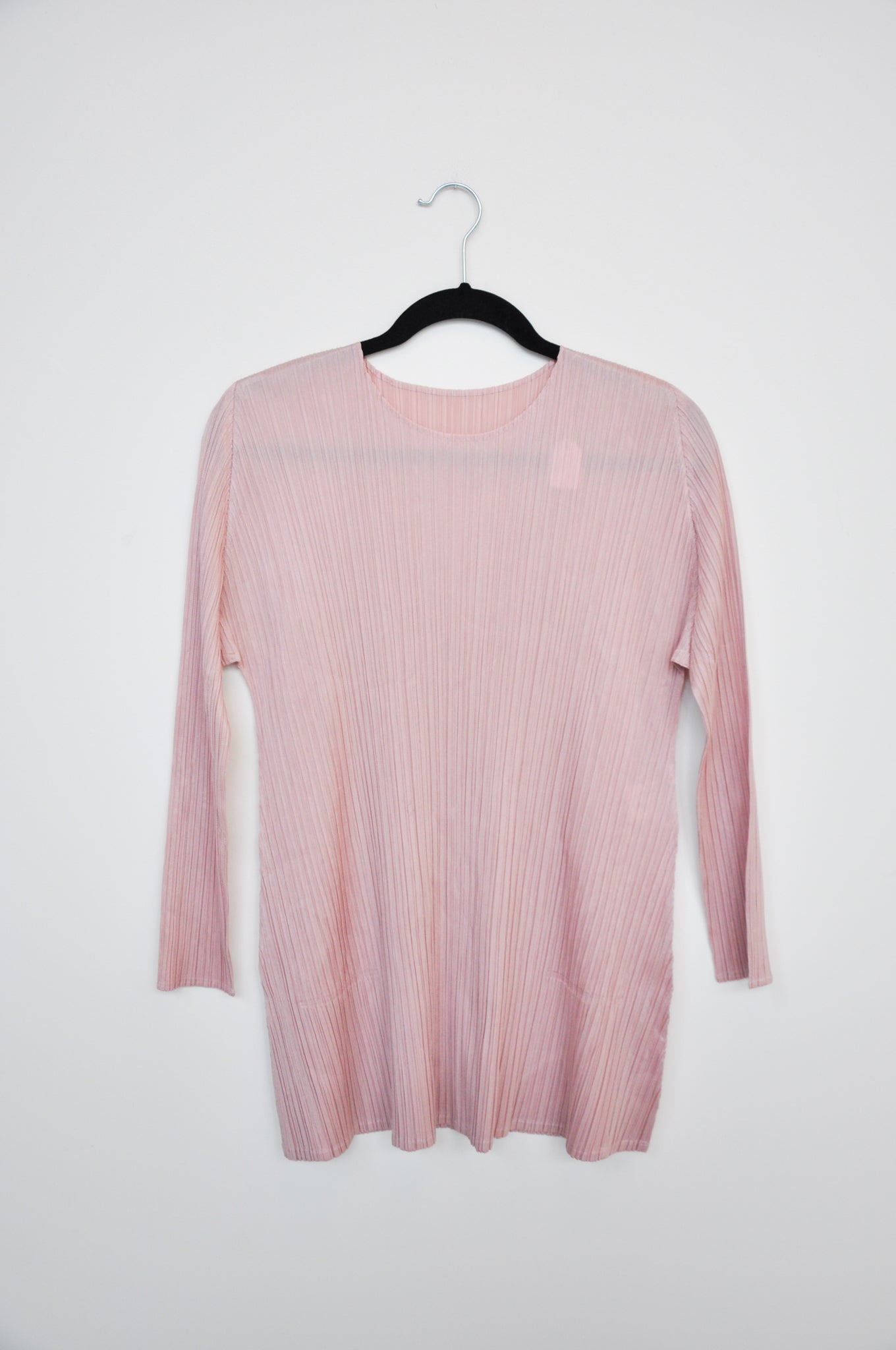 Issey Miyake Pleats Please long Sleeve Top - Blush Pink