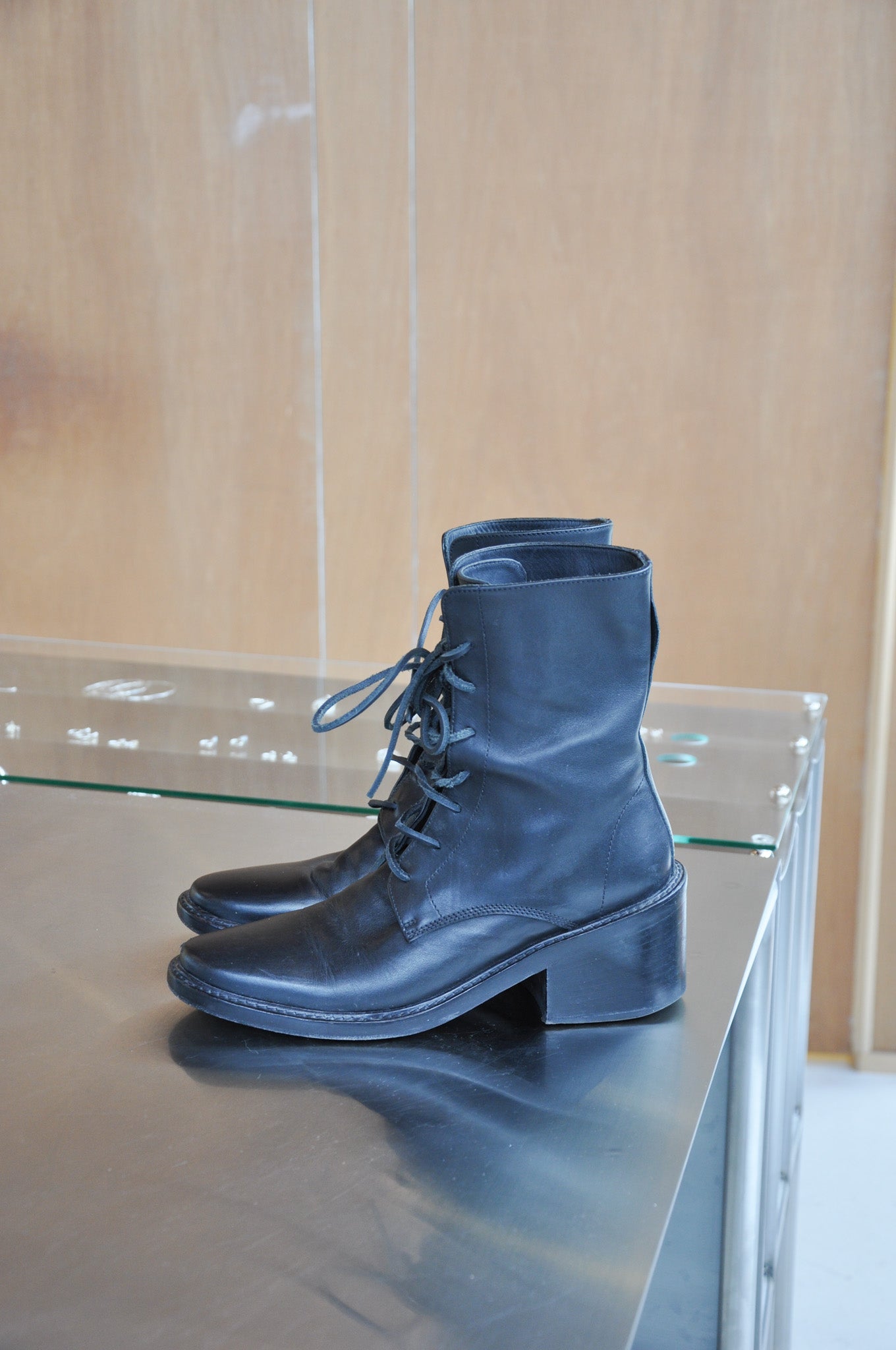 Ann Demeulemeester Lace-Up Ankle boots -  Black