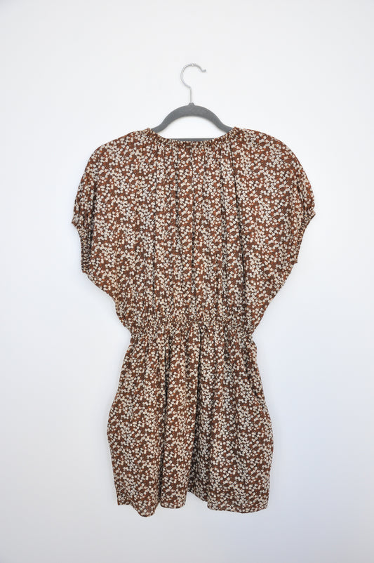 Matteau floral Dress - brown/white