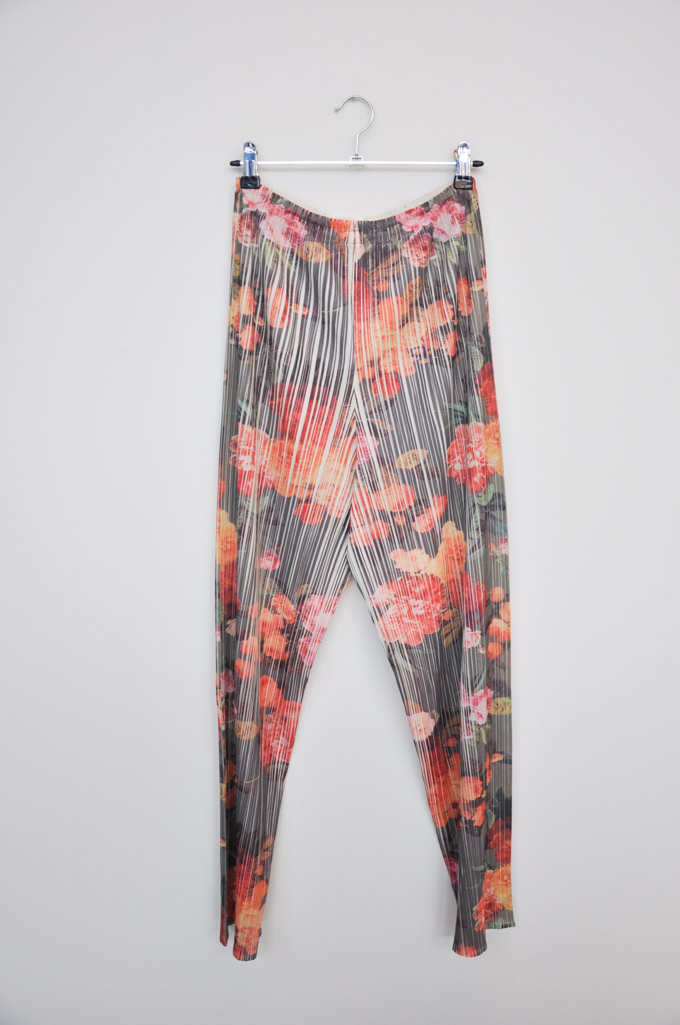 Issey Miyake Pleats Please Trousers - Rose Print