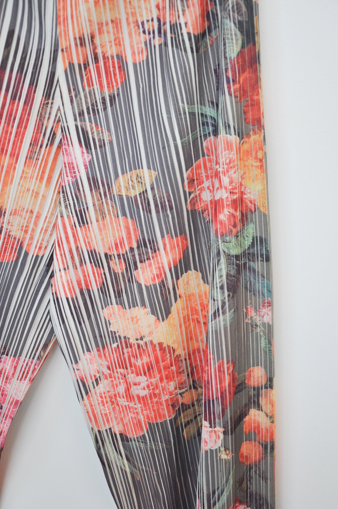 Issey Miyake Pleats Please Trousers - Rose Print