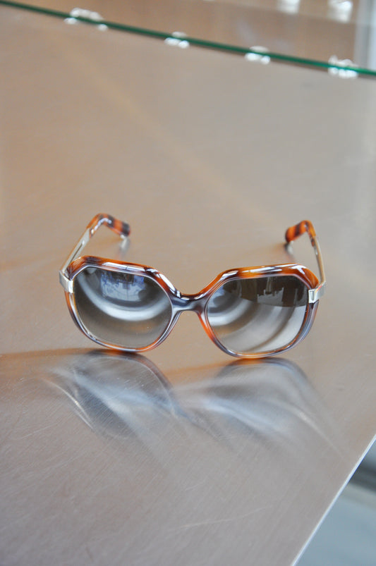 Chloé Rounded Square Sunglasses - Tortoise Shell/Silver