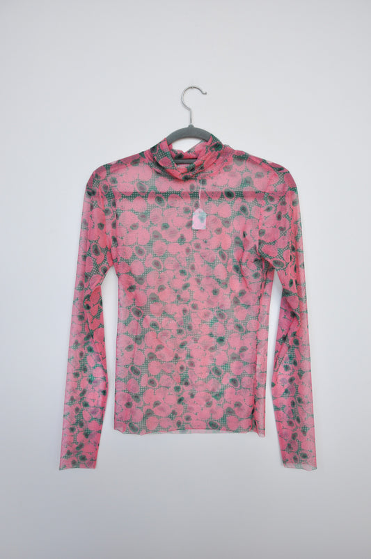 Henrik Vibskov Mesh Longsleeve - Pink/Green