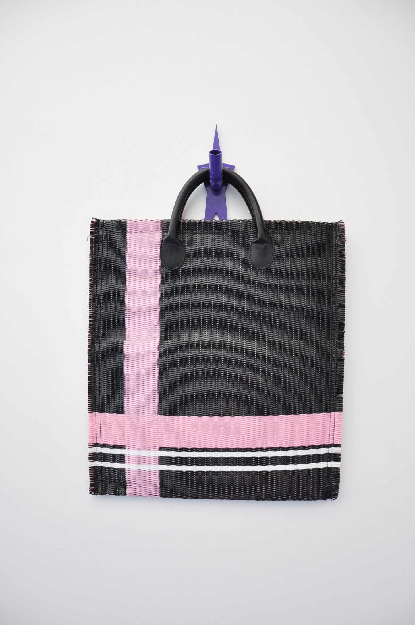 Comme des Garcons Bag Woven - black/pink